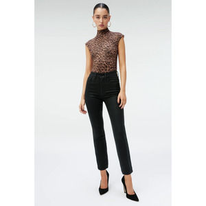 NWT Good American Good Legs - Black Coated